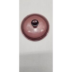 Pyrex V-1-C 17 Cranberry 6 1/4" Replacement Lid Pyrex Vision Corning Ware